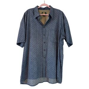 Vintage 90s Cotton Cabela's‎ Vented Back Fishing Shirt Size Mens 2XLT Tall Gorp